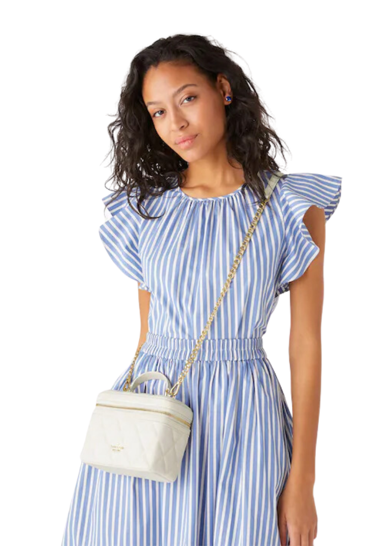 Kate Spade Carey Trunk Crossbody Bag In Parchment KB563