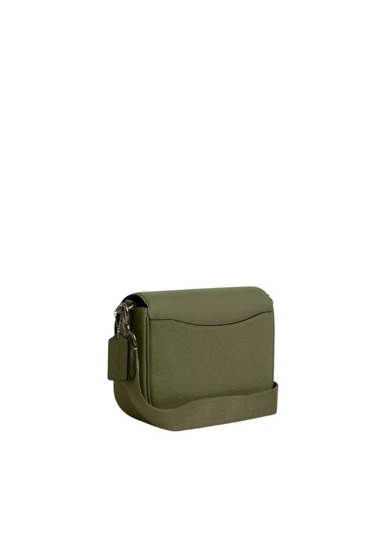 Coach Amelia Saddle Bag In Military Green CP107