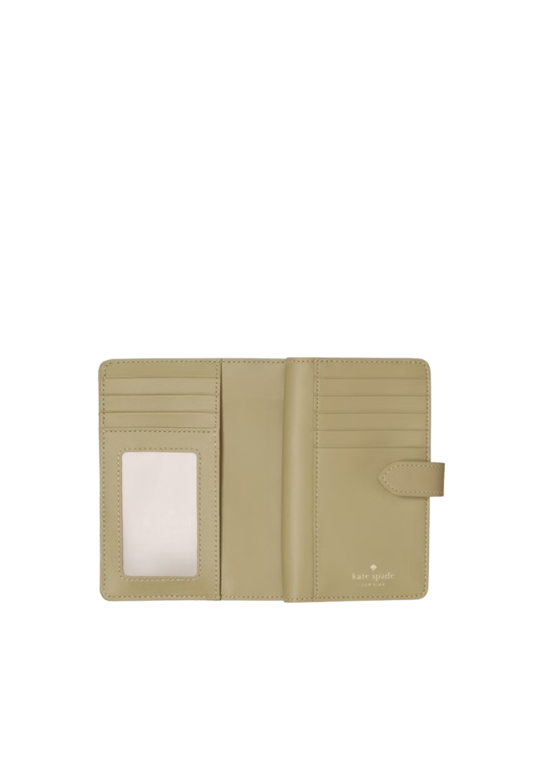 Kate Spade Quilted Medium Bifold Wallet In Elm KN755