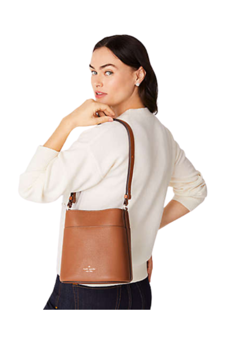 Kate Spade Leila Bucket Bag Small In Warm Ginger KE489