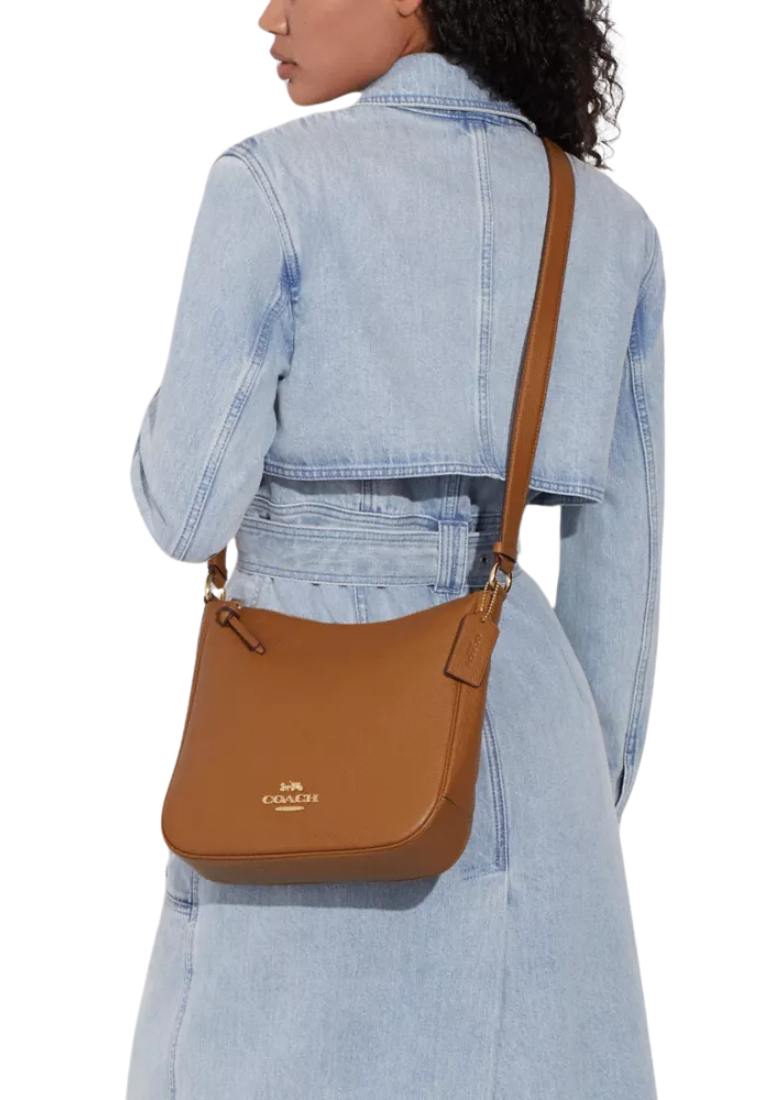 Coach Ellie File Bag In Light Saddle CU960