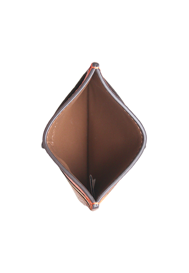 Coach Bolt Card Case In Bright Mandarin Multi CU134