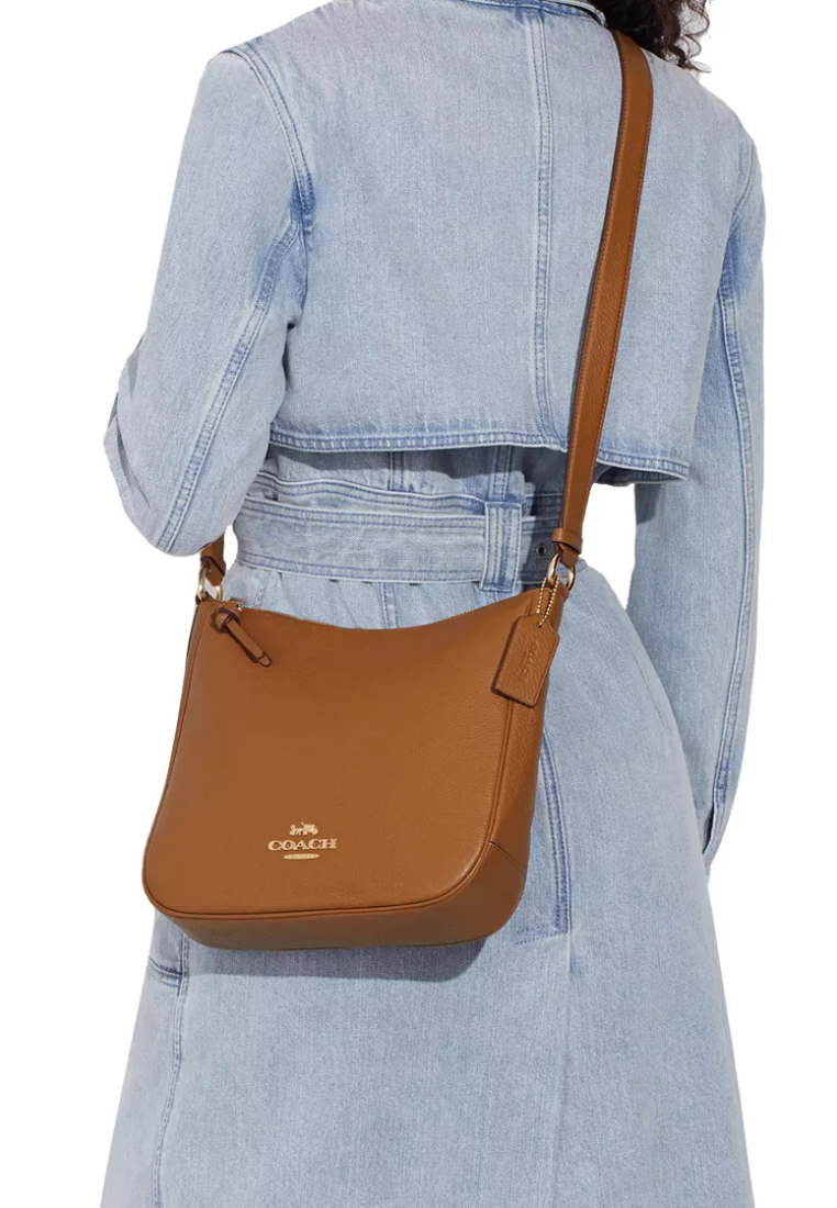Coach Ellie File C1648 Crossbody Bag In Light Saddle