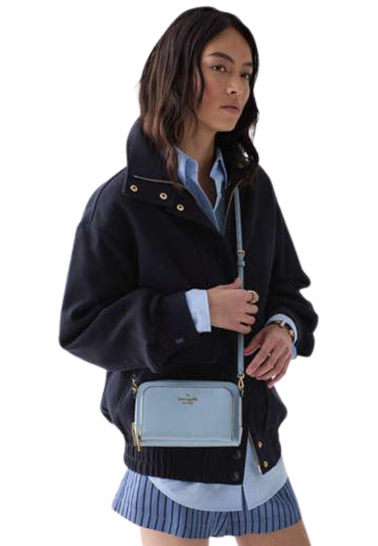 Kate Spade Staci Mini Crossbody Bag In Nude Blue KG036