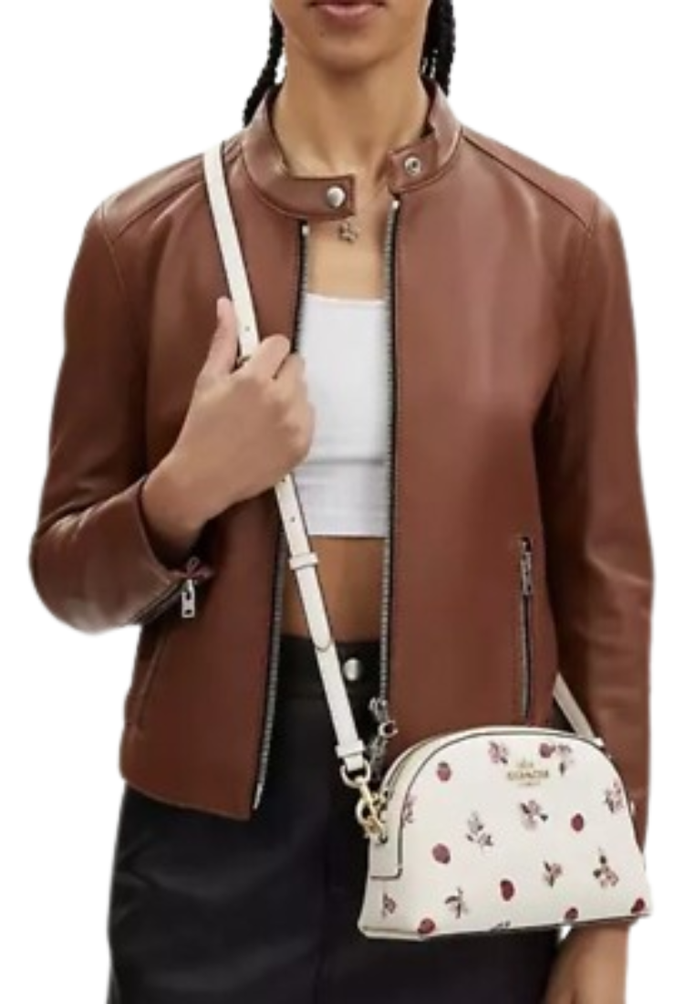 Coach Madi Crossbody Bag With Lady Bug Floral Print In Chalk Multi CU273