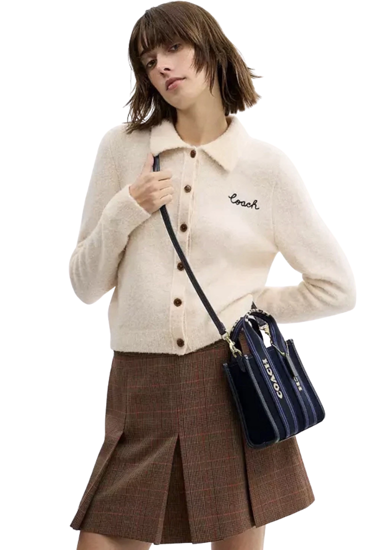 Coach Smith Mini Tote Bag In Dark Denim Multi CCL74