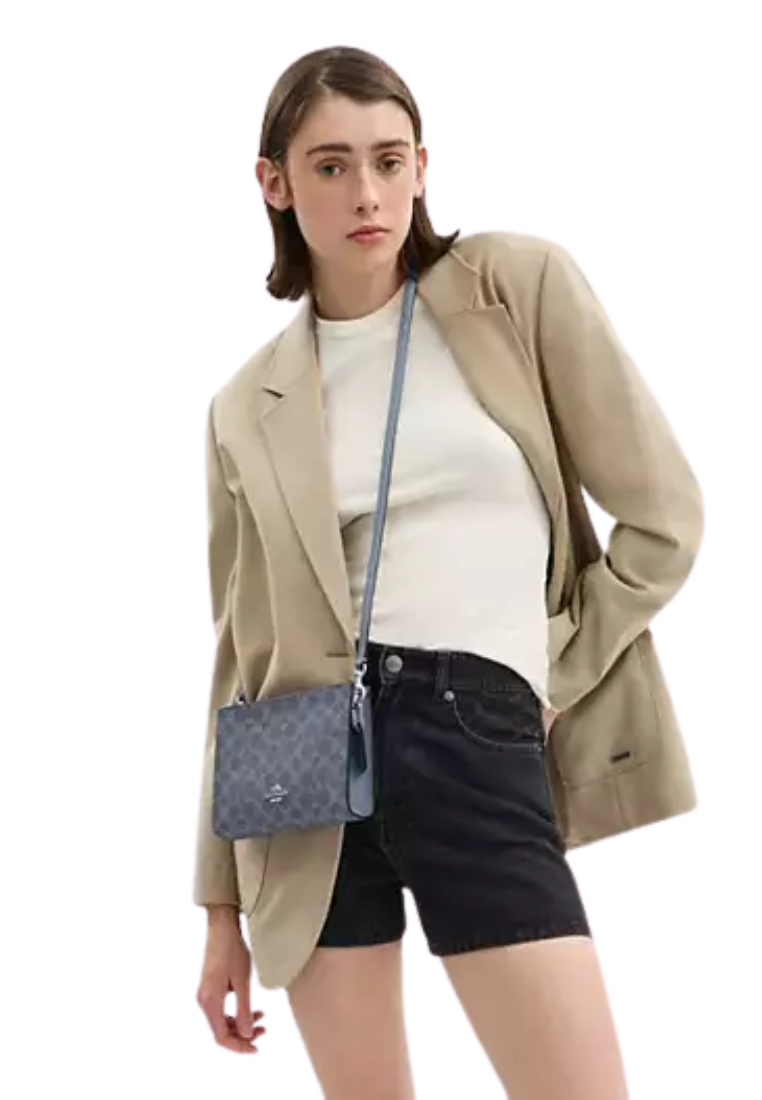 Coach Slim Crossbody Bag In Chambray CBM46