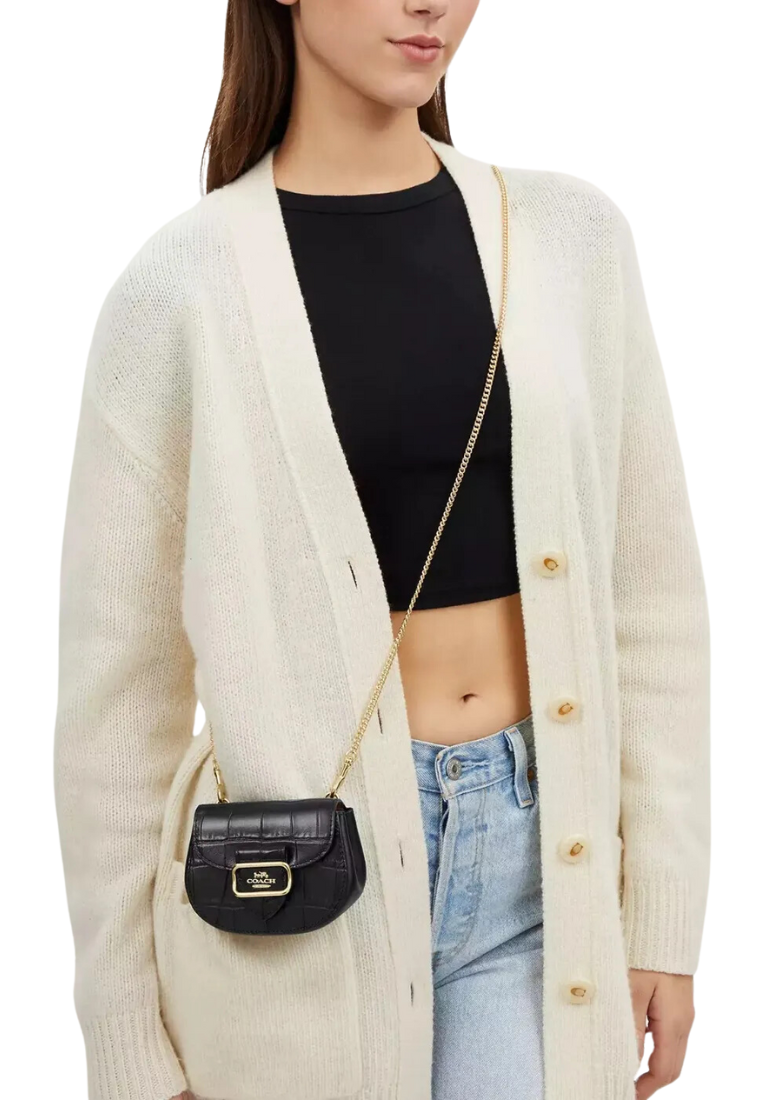 Coach Morgan Card Case In Black CN379