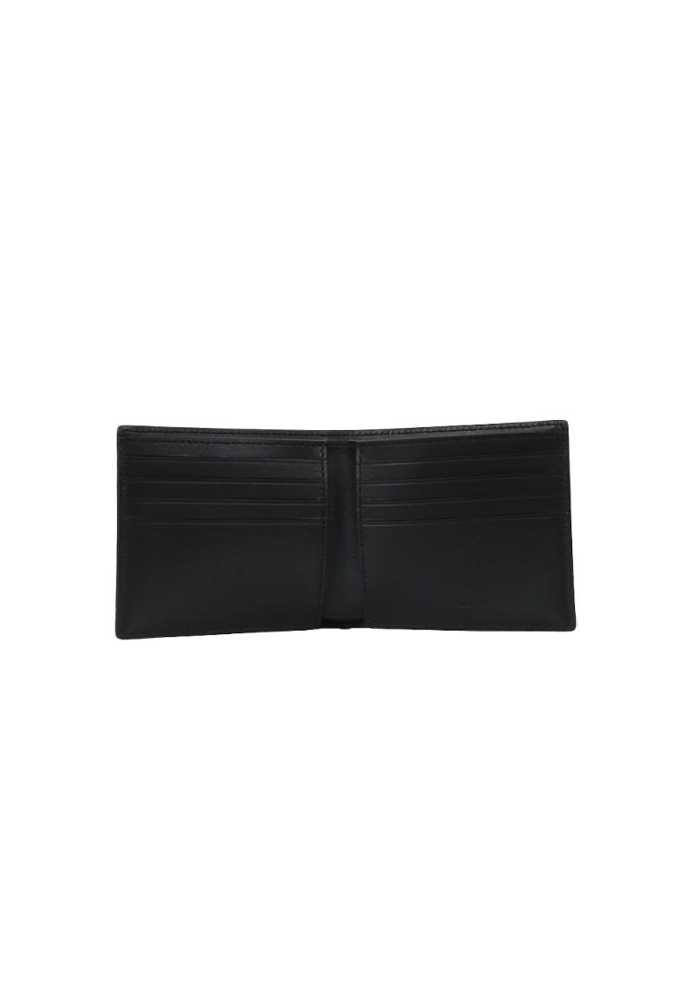 Coach Double Billfold C3412 With New York Graphic Wallet In Black