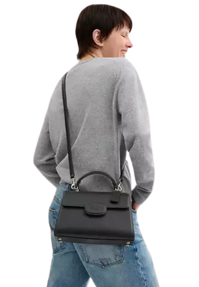 Coach Eliza Top Handle Crossbody Bag In Black CT852