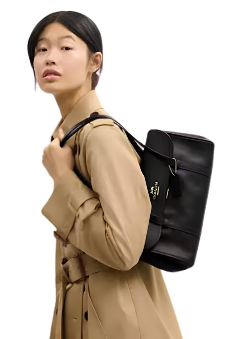 Coach Bridget Flap Shoulder Bag In Black CDB04