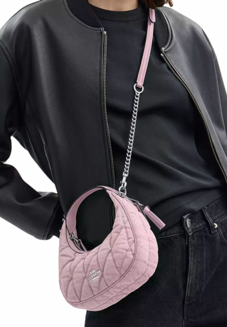 Coach Carmen Mini Crossbody Bag With Quilting In Ballerina CBR11