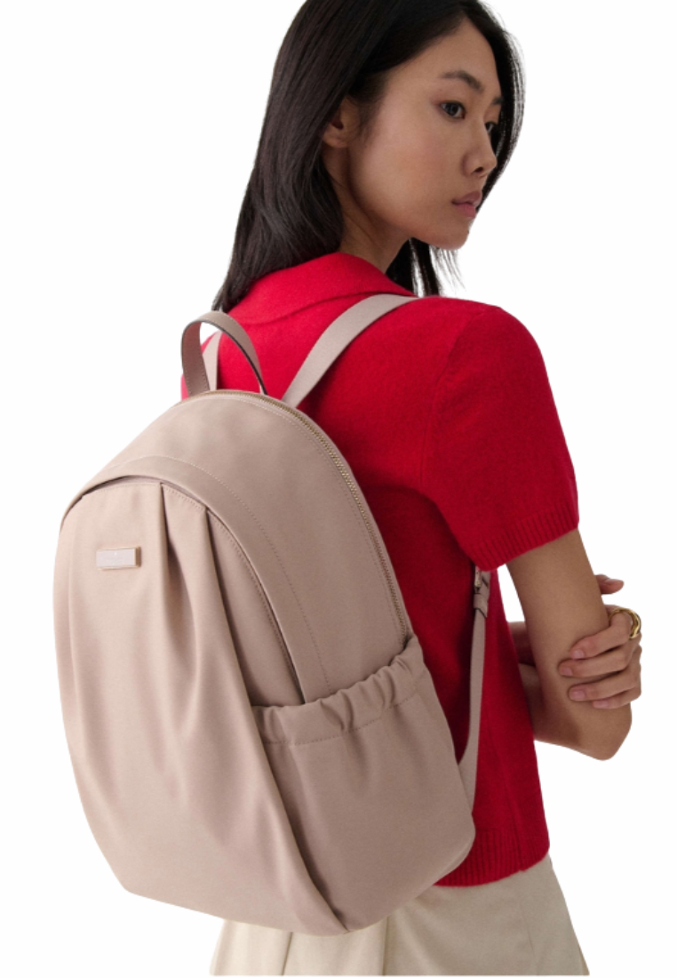 Kate Spade Carter Nylon Large Backpack In Warm Beige KL962