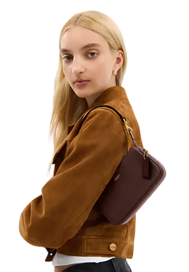 Coach Plaza 18 Shoulder Bag In Maple CCD09