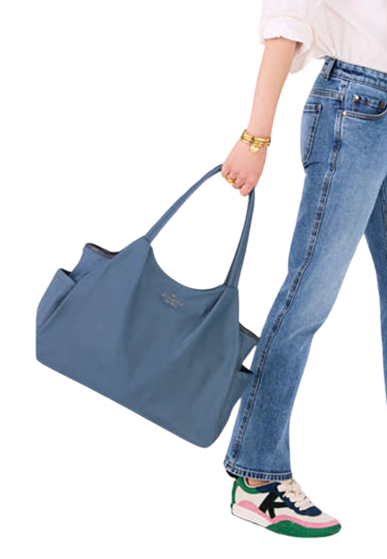 Kate Spade Chelsea Nylon Baby Tote Bag In Blue Stone KF318