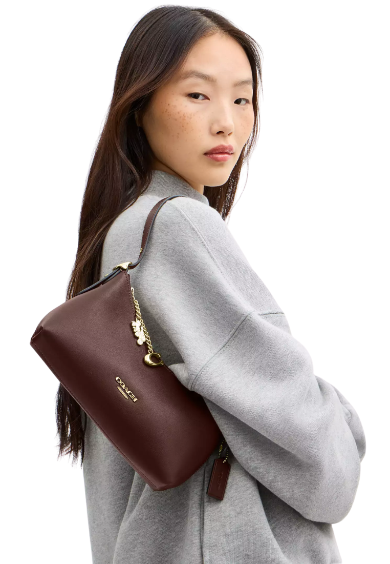 ( PREORDER ) Coach Emeilia Shoulder Bag In Maple CFO89