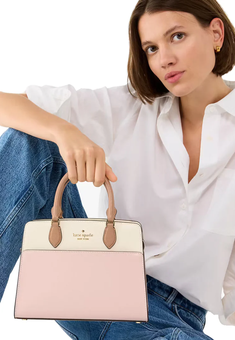 Kate Spade Madison Small Satchel Bag In Rose Smoke KC620