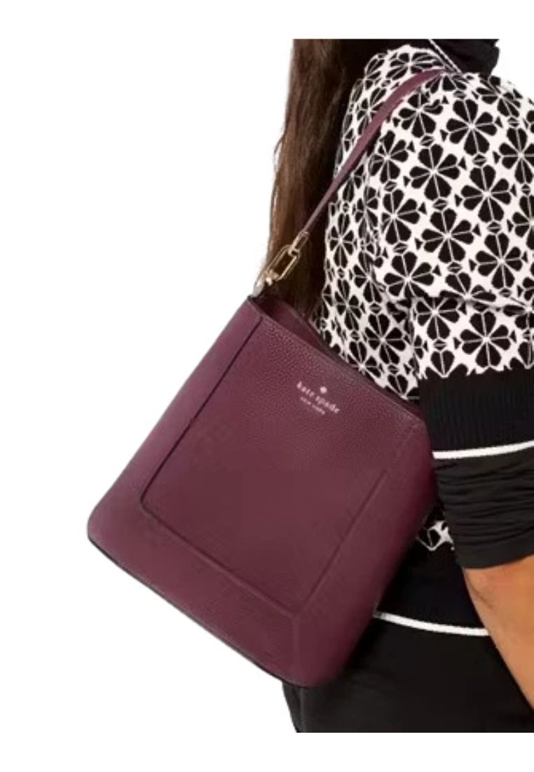 Kate Spade Lena Bucket Bag In Cherry Wood KH433