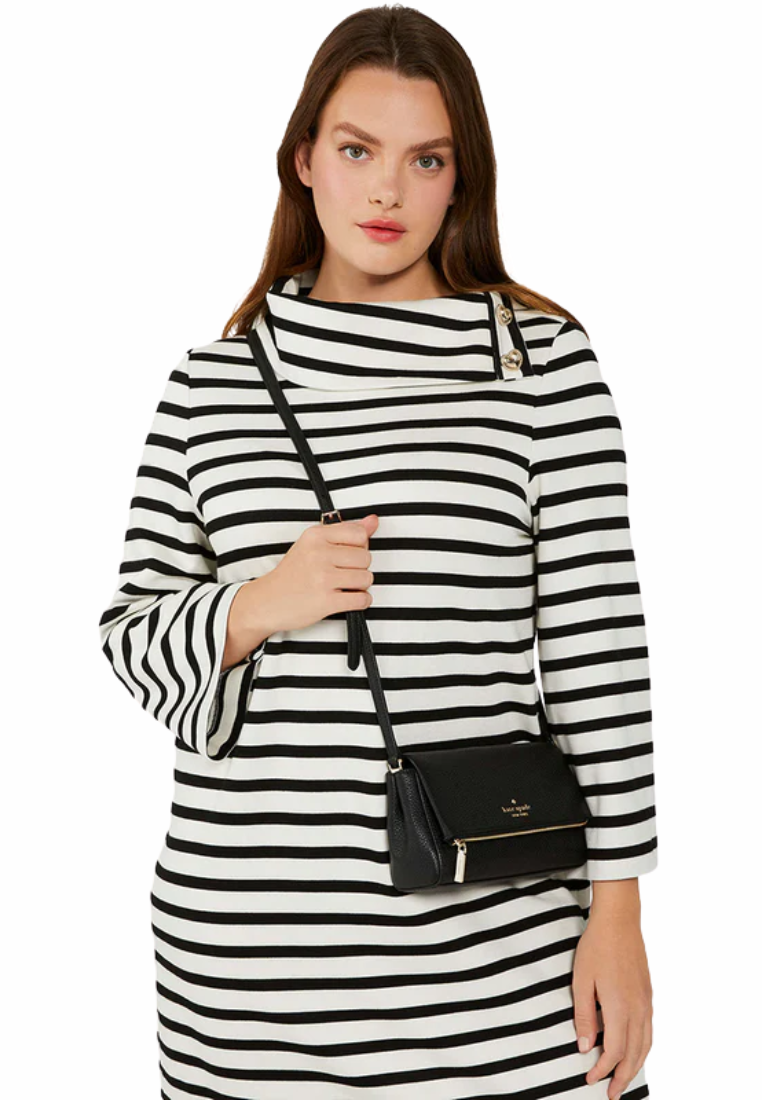 Kate Spade Leila Mini Crossbody Bag In Black KE487
