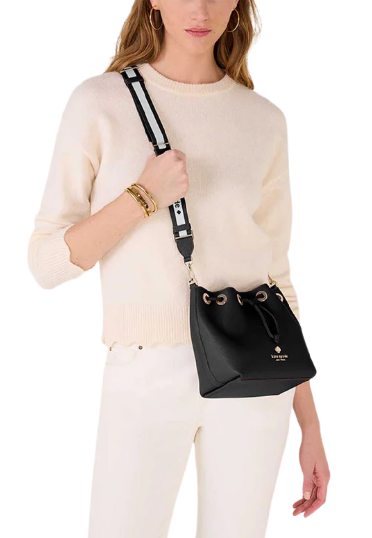 Kate Spade Emma Small Bucket Bag In Black KK071