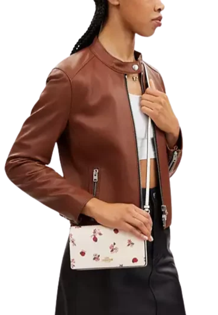 Coach Anna Clutch Bag Foldover In Chalk Multi CU267