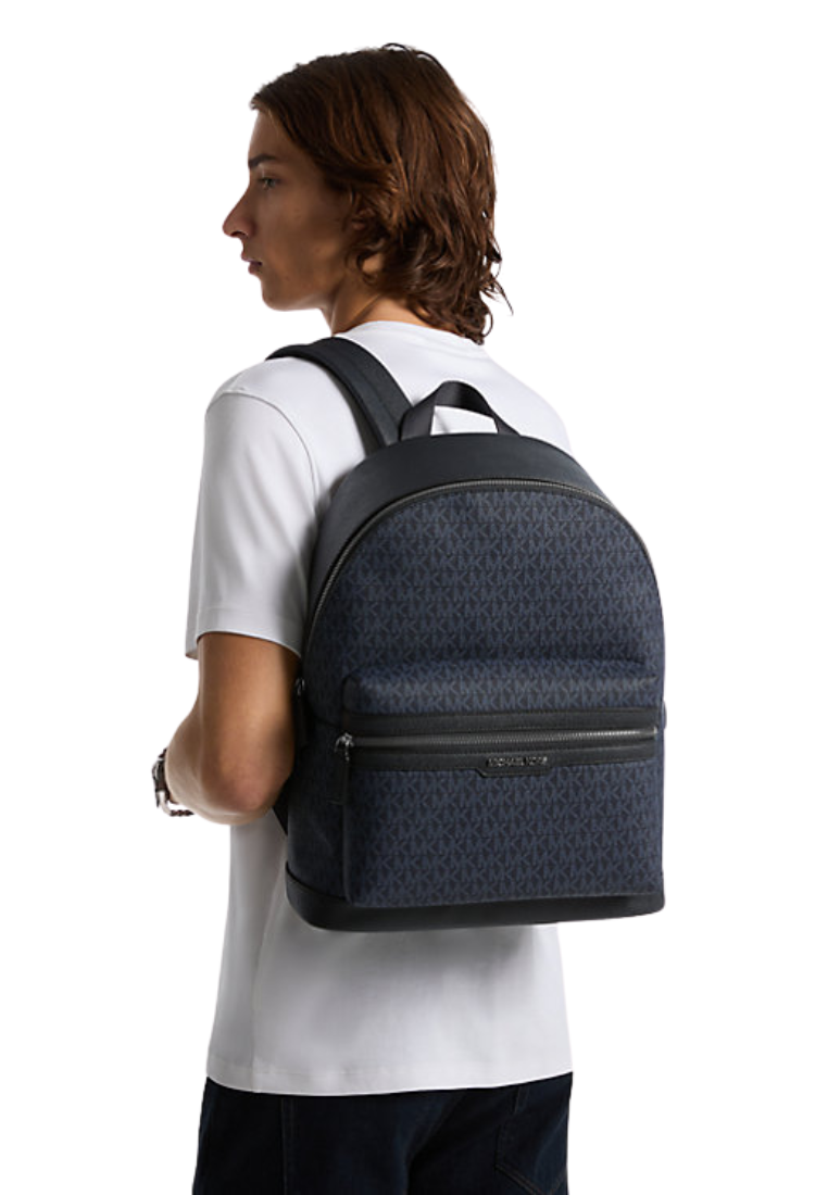 Michael Kors Cooper Monogram Backpack In Admiral Pale Blue 37R5LCOB2B