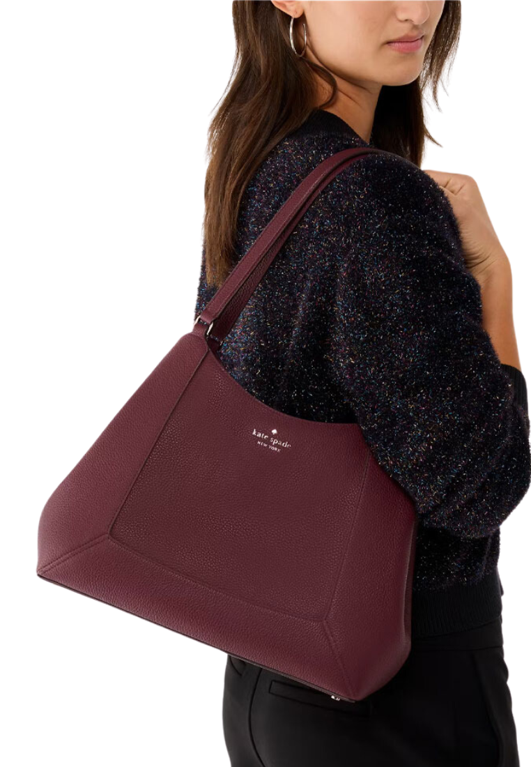 Kate Spade Lena Triple Compartment Shoulder Bag In Cherrywood KH435