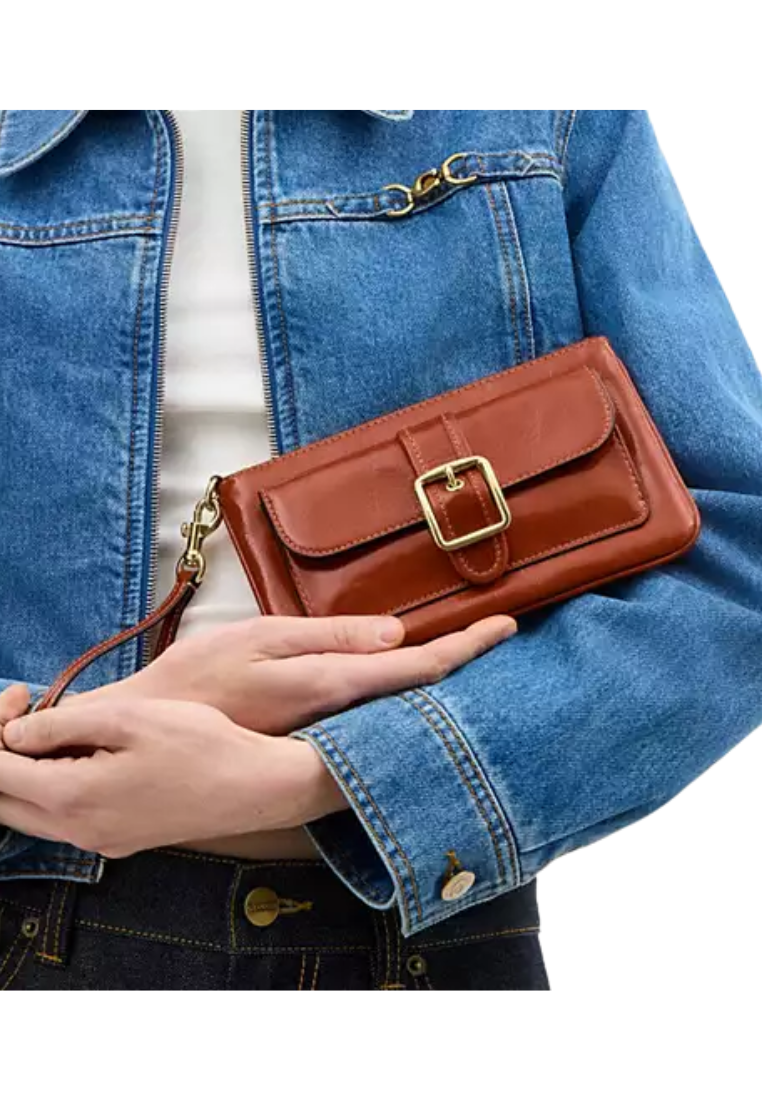 Coach Ashton Wristlet In Cinnamon CDY04