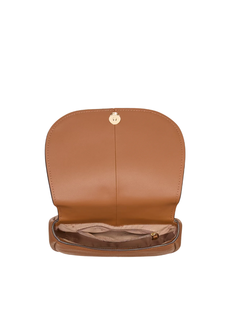 Kate Spade Kayla Saddle Bag In Warm Ginger KL025