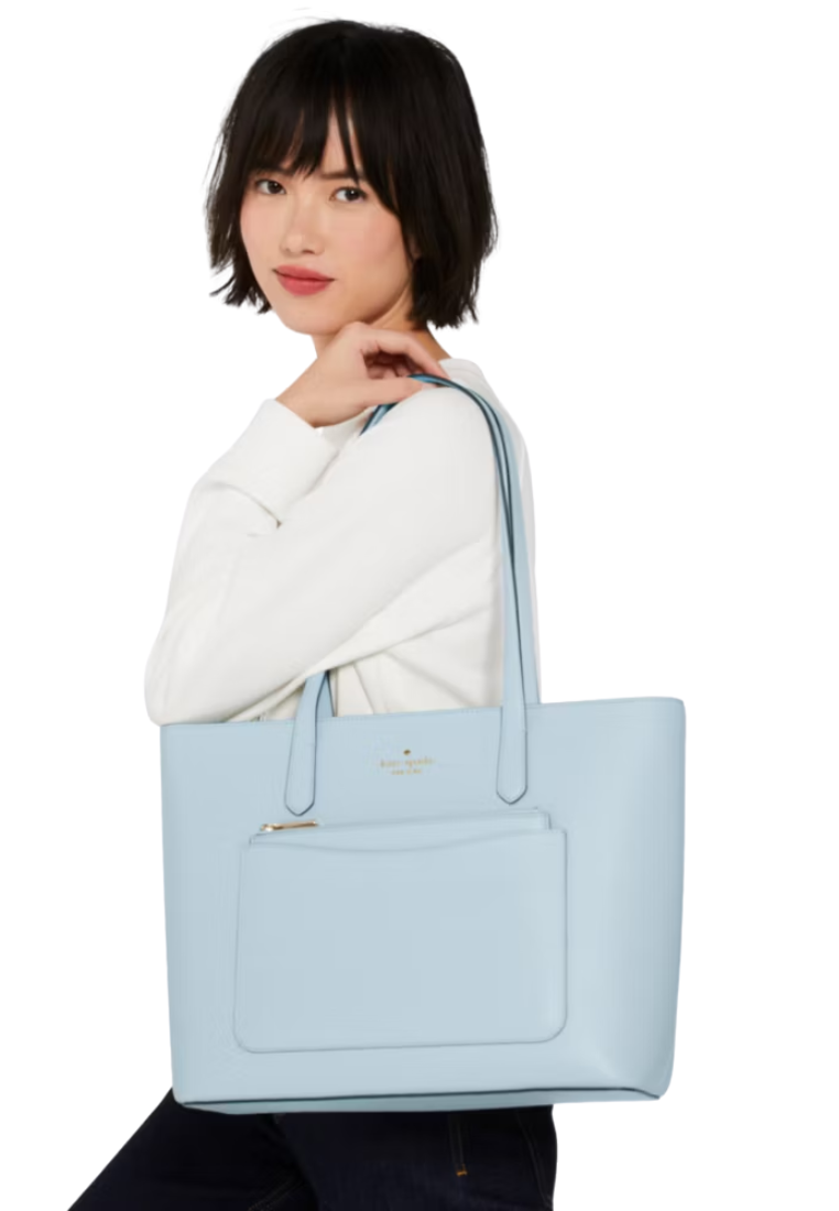 Kate Spade Staci Large Tote Bag Set In Ocean Fog KF369