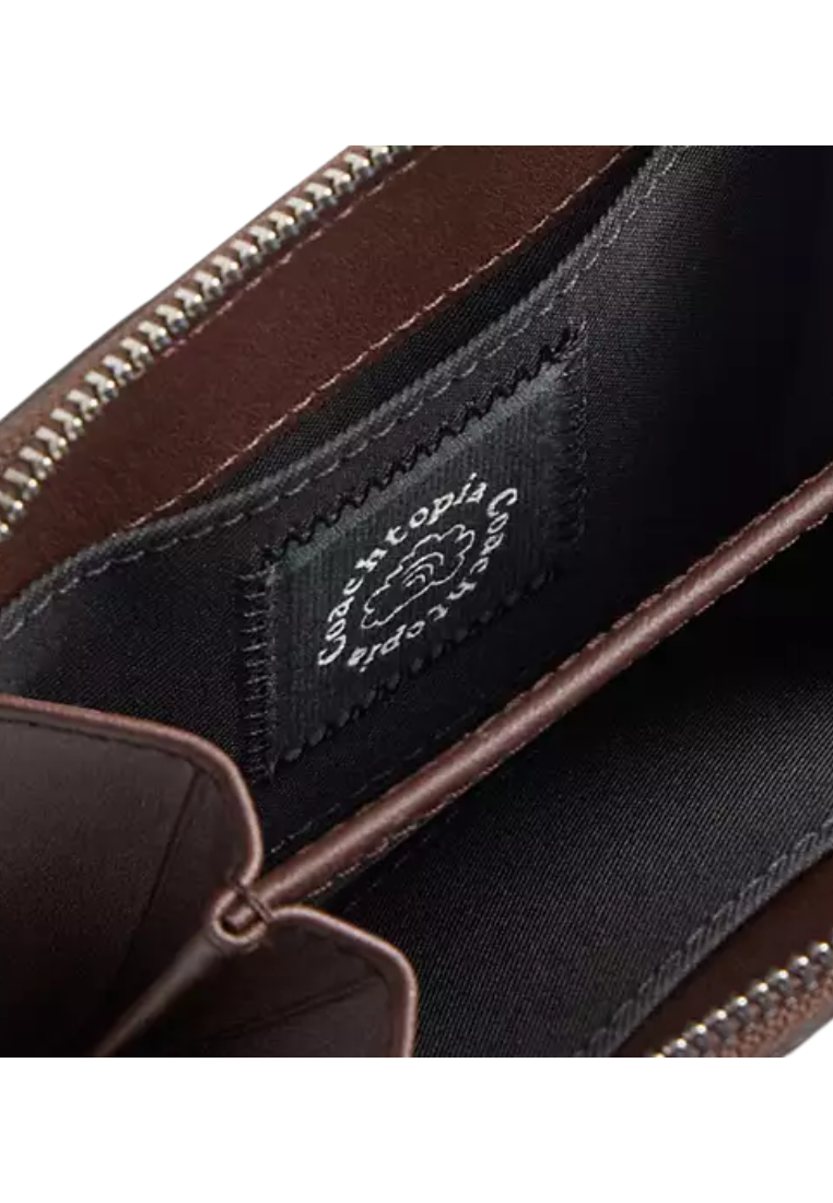 ( PREORDER ) Coach Alter Ego Zip Around Wallet In Maple CDU09