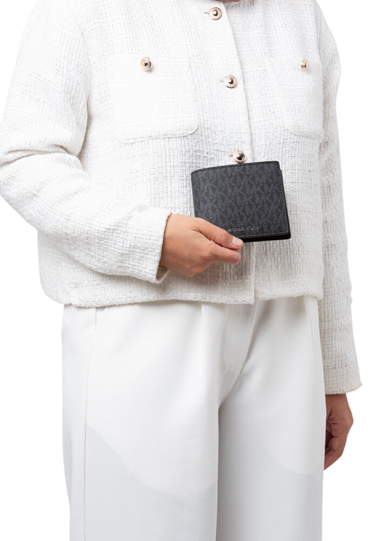 Michael Kors Cooper Billfold 36U9LCRF6B Wallet With Passcase In Black