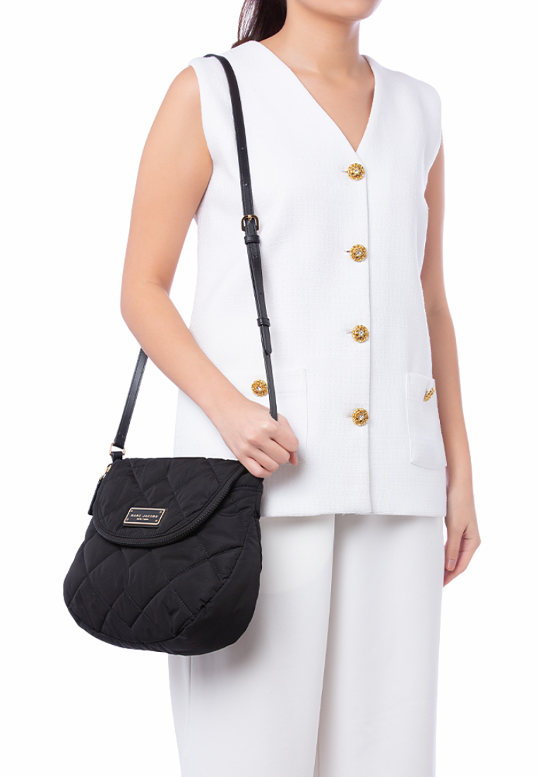 Marc Jacobs Quilted Nylon M0011324 Messenger Bag in Black