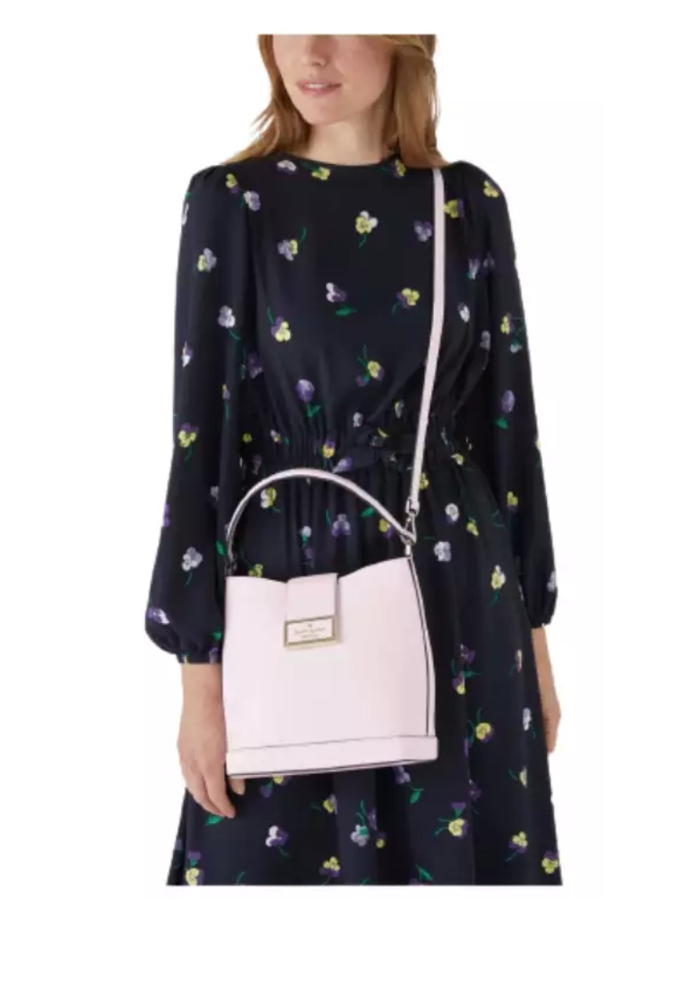 ( AS IS ) Kate Spade Reegan KA753 Bucket Bag In Pale Ameth