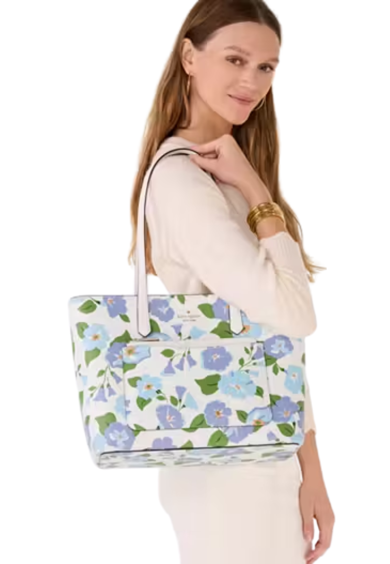 Kate Spade Staci Printed Large Tote Bag In Multi KK317