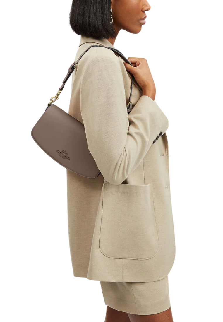 Coach Andrea Shoulder Bag In Dark Stone CT768