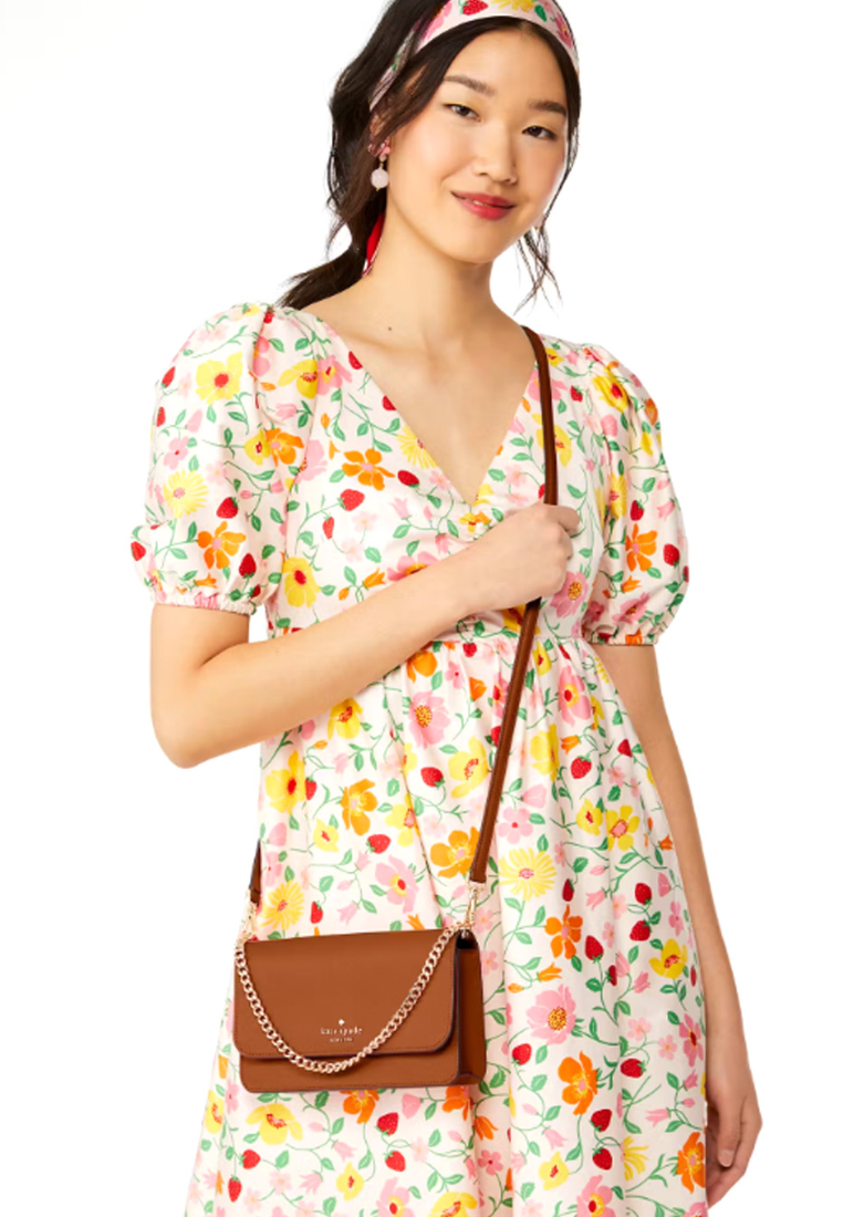 Kate Spade Madison Small Flap Crossbody Bag In Cavern Clay KC586