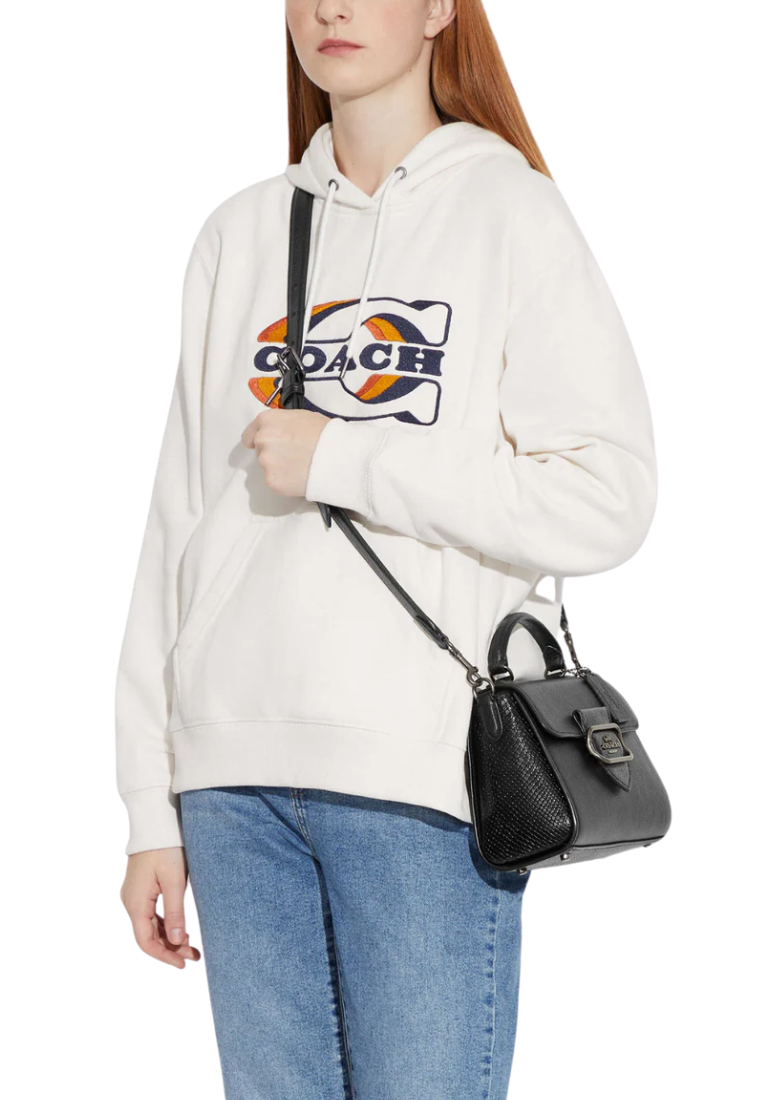 Coach Morgan CF321 Top Handle Satchel In Black Multi