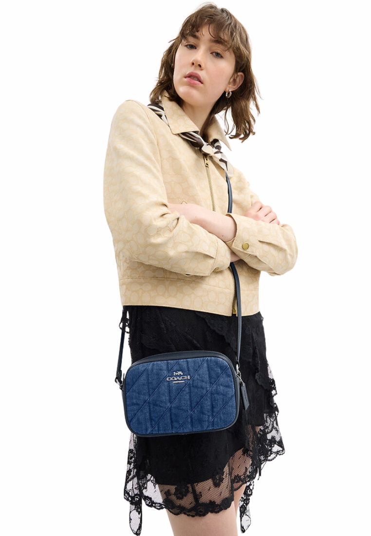 Coach Mini Jamie Camera Bag With Quilting In Denim CAP99