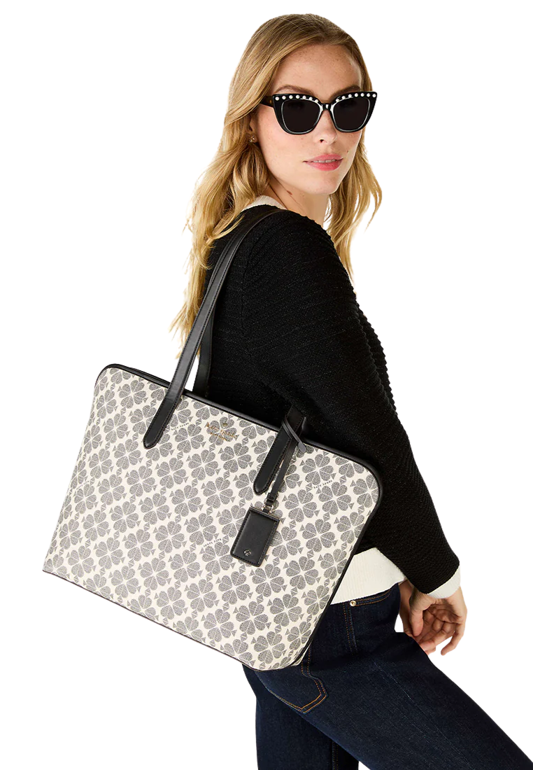 Kate Spade Signature Spade Flower Tote Bag In Black Multi KG086