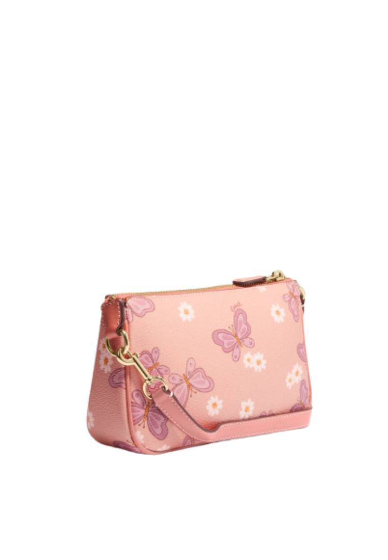 Coach Nolita CH605 With Lovely Butterfly Print In Shell Pink Multi