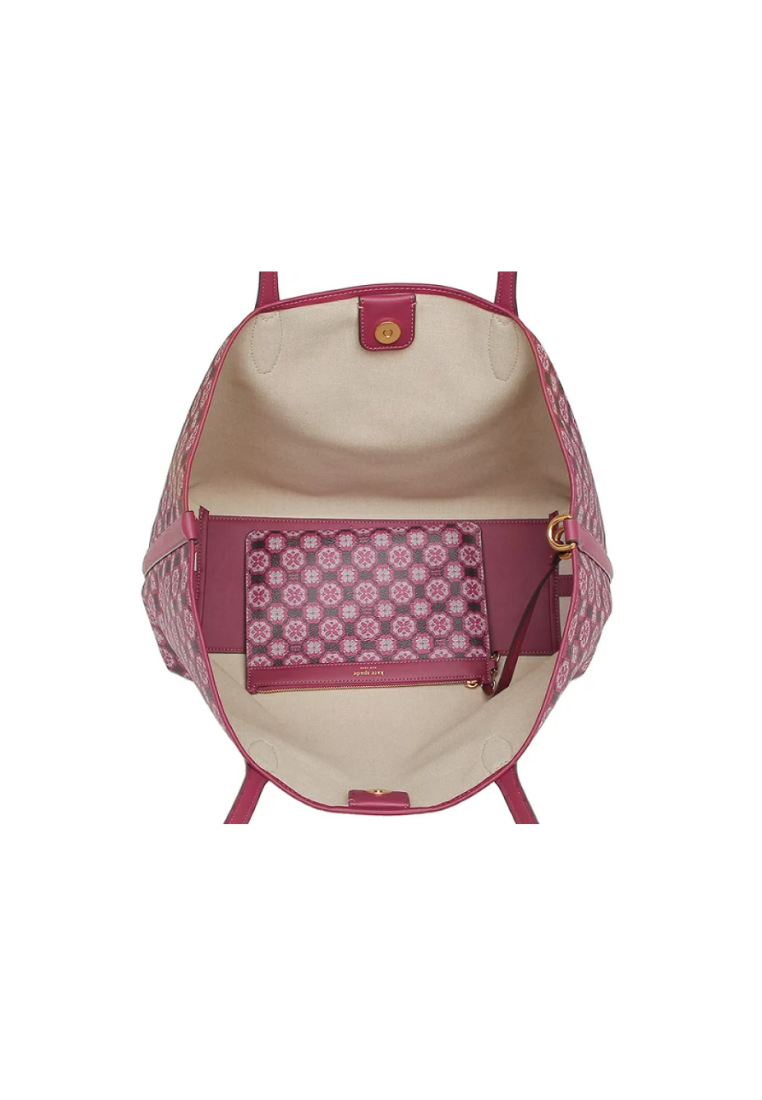 Kate Spade Flower Monogram Sutton Totebag Medium In Garnet Rose K9026