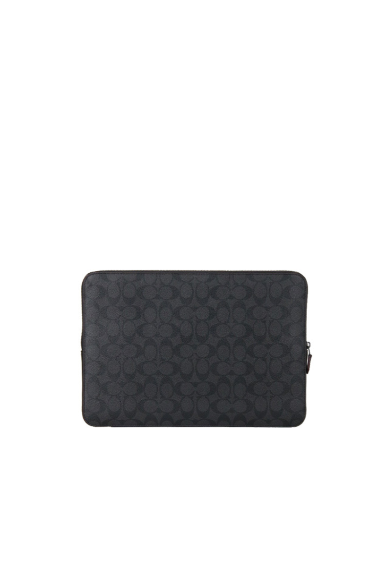 Coach Laptop Bag In Black Oxblood 66552