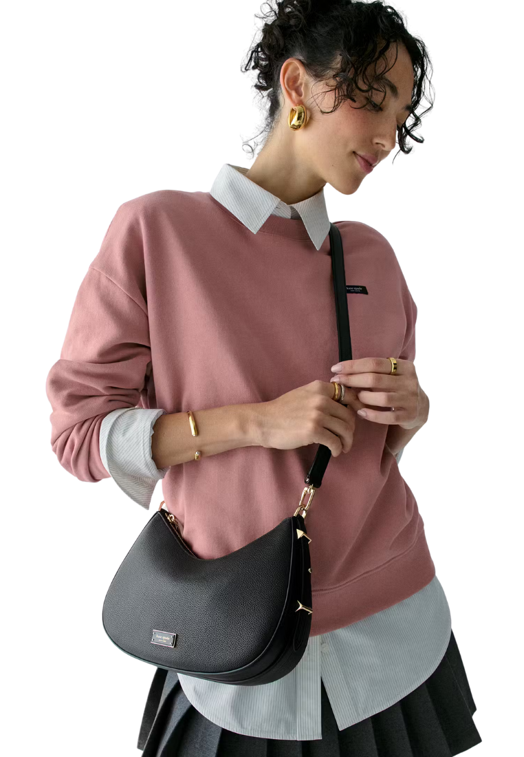 ( PREORDER ) Kate Spade Liv Convertible Shoulder Bag In Black KM491