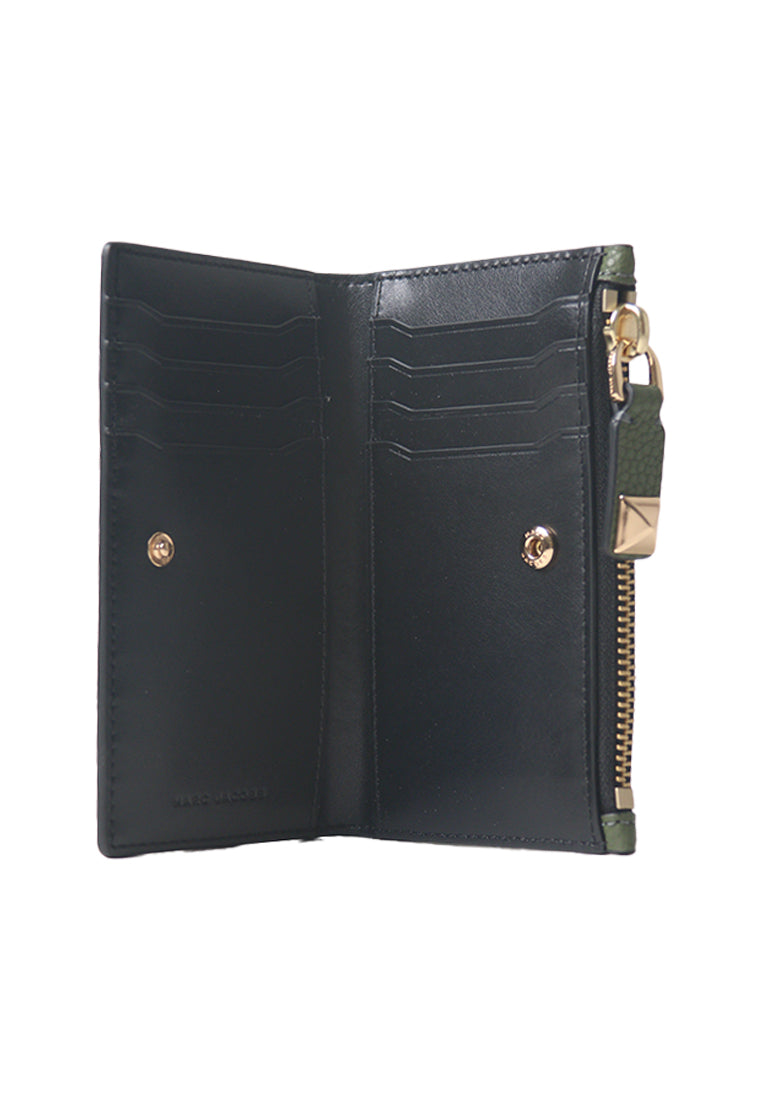 Marc Jacobs Medium Flat Wallet In Bronze Green 4R4SMP040S01