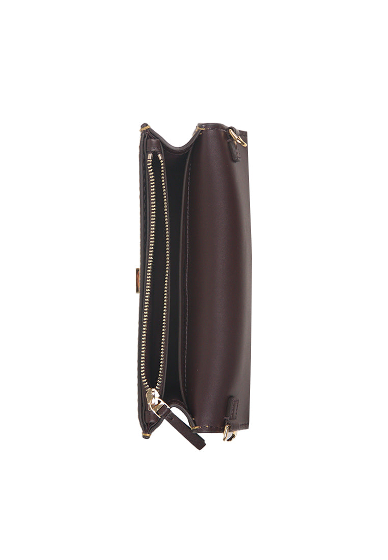 Tory Burch Britten Chain Wallet Crossbody Bag In Tempranillo 141071