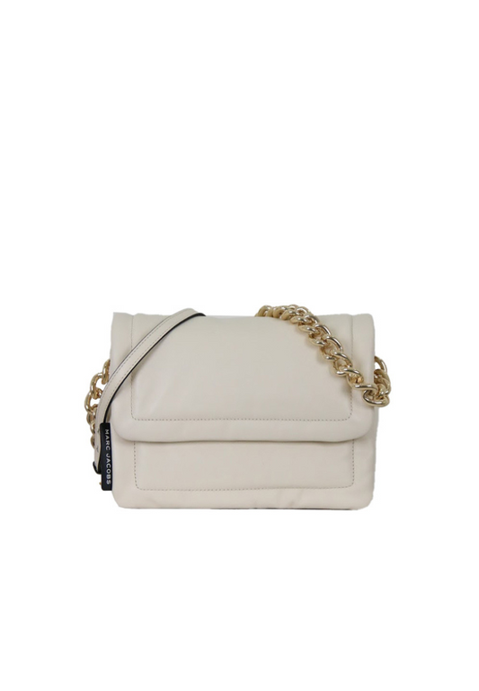 ( AS IS ) Marc Jacobs Pillow Soft Leather Shoulder Bag In Marshmallow H905L01PF22