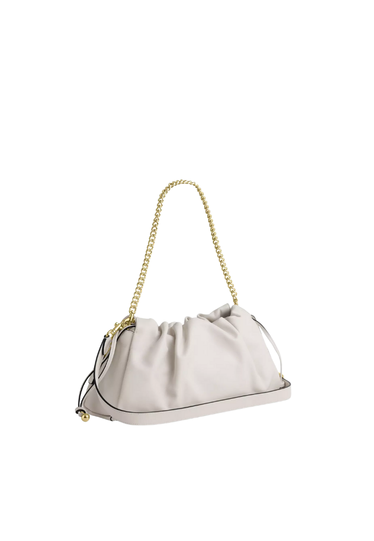 ( PREORDER ) Coach Faye Large Shoulder Bag In Gold Chalk CCE68