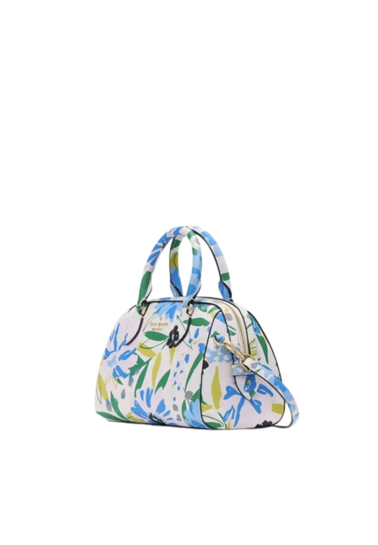 ( PREORDER ) Kate Spade Madison Floral Small Dolly Duffle In Cream Multi KK968