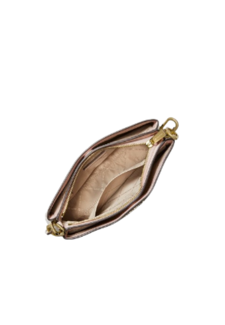 Michael Kors Medium Signature Trisha 35H1G9TC8B Crossbody Bag In Powder Blush Multi